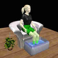 Blog - Lady in footbath